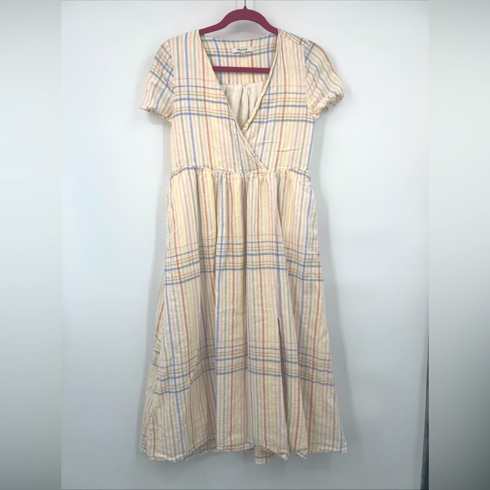 Madewell White Flutter Sleeve Sundress